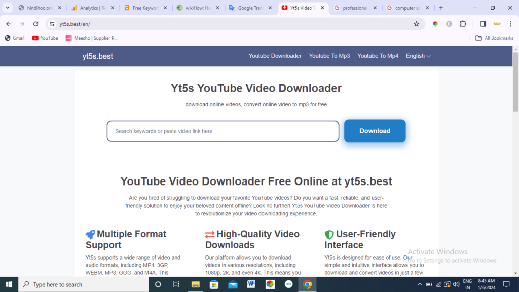 youtube video downloading site